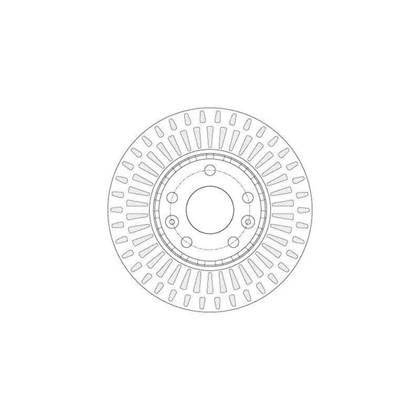 Bromsskiva Ventilerad, Framaxel Trw DF6184 TRW