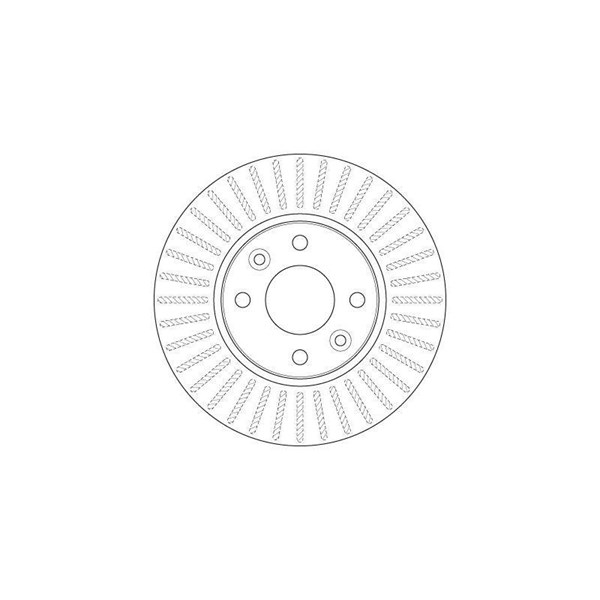 Bromsskiva Ventilerad, Framaxel Trw DF6186 TRW