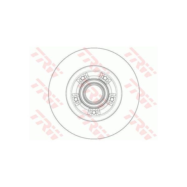 Bromsskiva Solid, Bakaxel Trw DF6203BS TRW