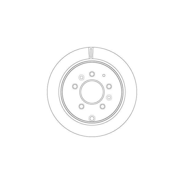 Bromsskiva Ventilerad, Bakaxel Trw DF6291 TRW