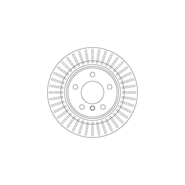 Bromsskiva Ventilerad, Bakaxel Trw DF6313 TRW