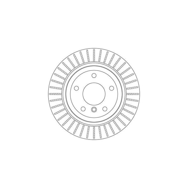 Bromsskiva Ventilerad, Bakaxel Trw DF6329 TRW