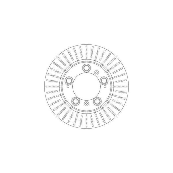Bromsskiva Ventilerad, Bakaxel Trw DF6338 TRW