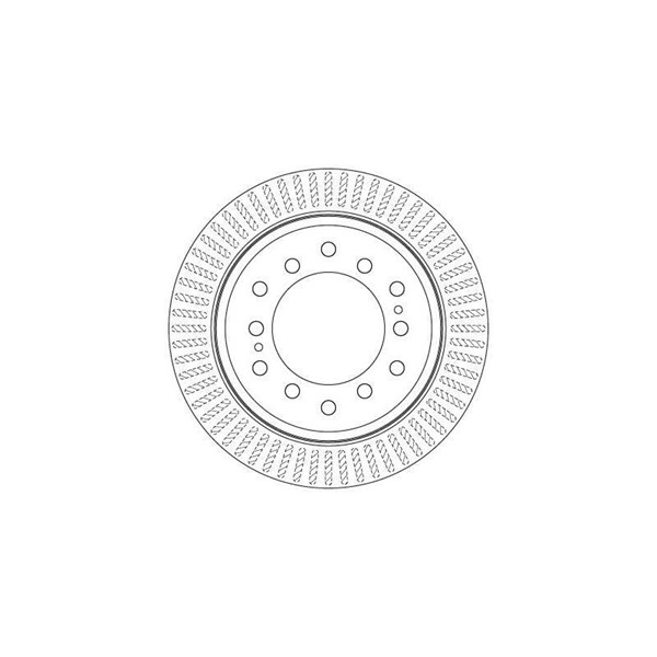 Bromsskiva Ventilerad, Bakaxel Trw DF6342 TRW