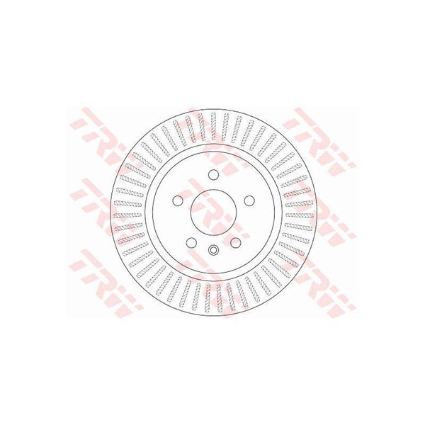 Bromsskiva Ventilerad, Bakaxel Trw DF6371 TRW