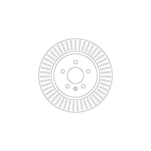 Bromsskiva Ventilerad, Bakaxel Trw DF6371 TRW