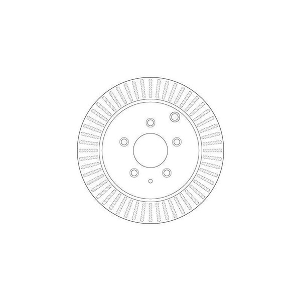 Bromsskiva Ventilerad, Bakaxel Trw DF6385 TRW