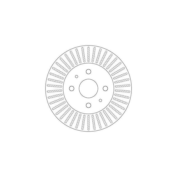 Bromsskiva Ventilerad, Framaxel Trw DF6407 TRW