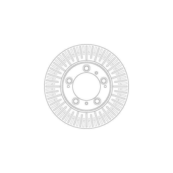 Bromsskiva Ventilerad, Framaxel Trw DF6411 TRW