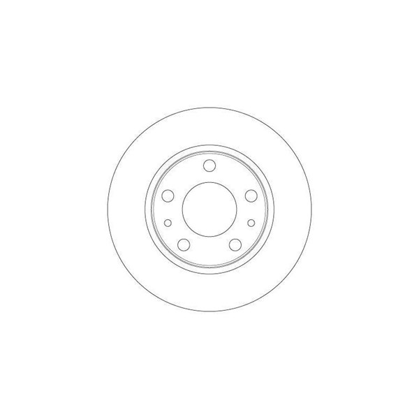 Bromsskiva Solid, Framaxel Trw DF6412 TRW