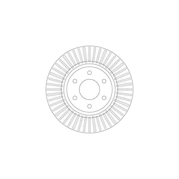 Bromsskiva Ventilerad, Framaxel Trw DF6416 TRW