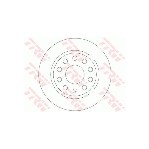 Bromsskiva Solid, Bakaxel Trw DF6444 TRW