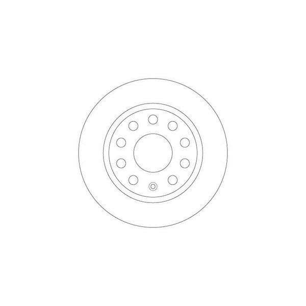 Bromsskiva Solid, Bakaxel Trw DF6444 TRW