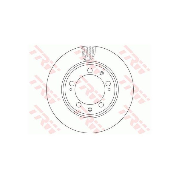 Bromsskiva Ventilerad, Framaxel Trw DF6484S TRW