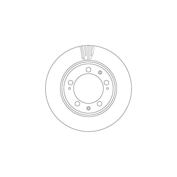Bromsskiva Ventilerad, Framaxel Trw DF6484S TRW