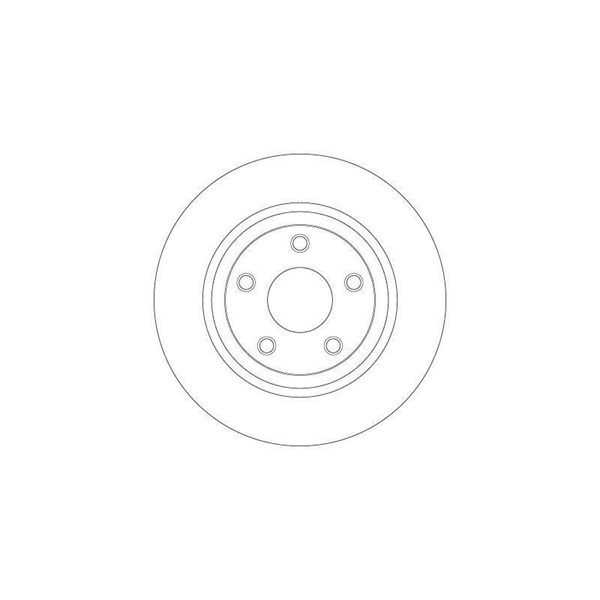Bromsskiva Solid, Bakaxel Trw DF6492 TRW