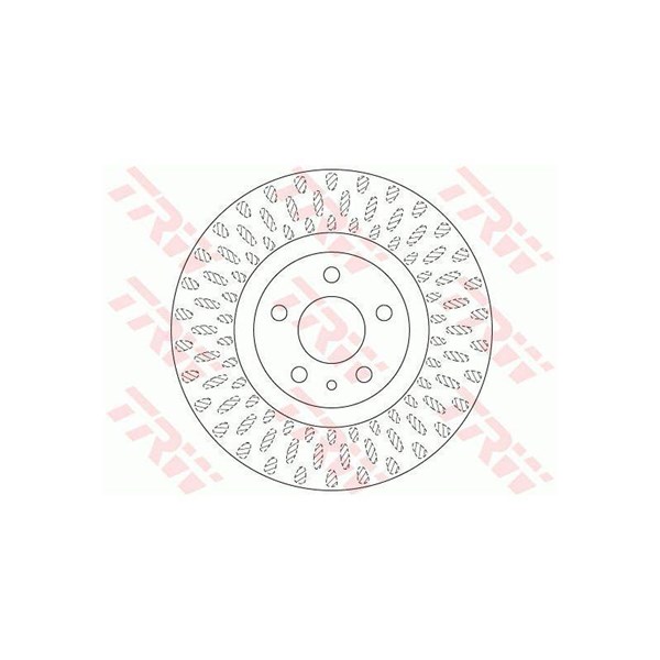Bromsskiva Ventilerad, Framaxel Trw DF6522 TRW