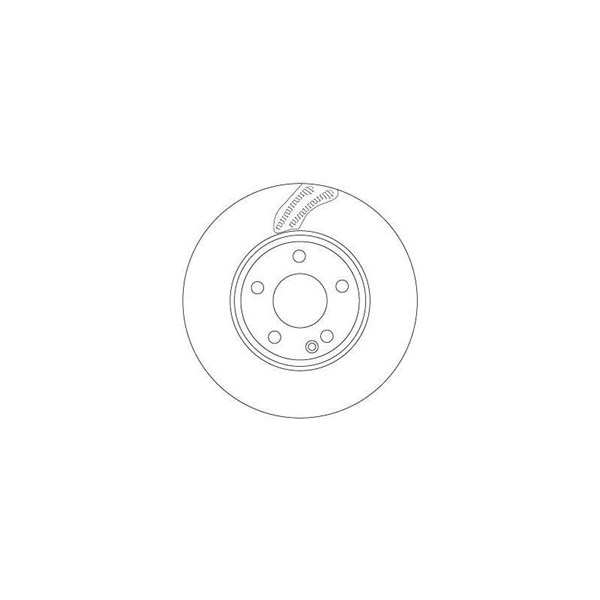 Bromsskiva Ventilerad, Framaxel Trw DF6591 TRW
