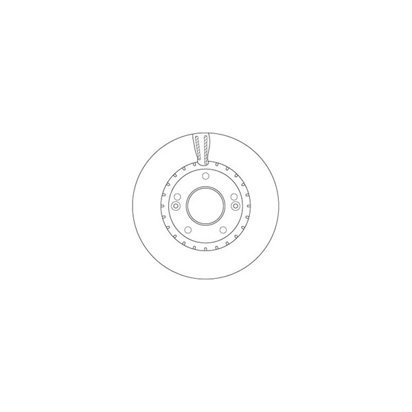 Bromsskiva Ventilerad, Framaxel Trw DF6628 TRW