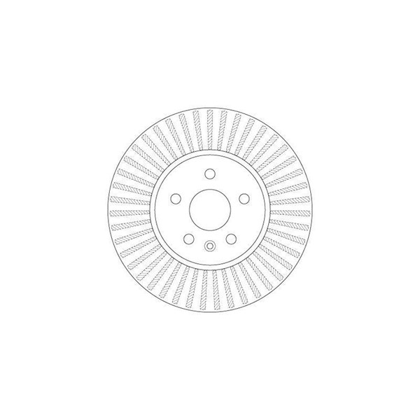 Bromsskiva Ventilerad, Framaxel Trw DF6629 TRW