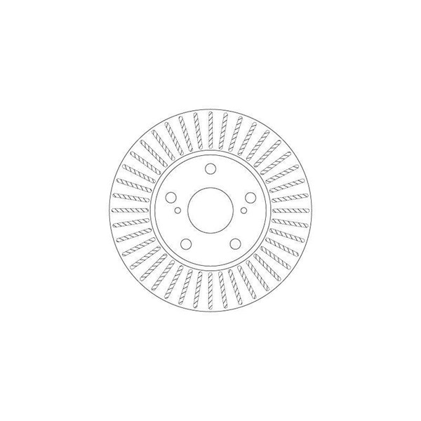 Bromsskiva Ventilerad, Framaxel Trw DF6679 TRW