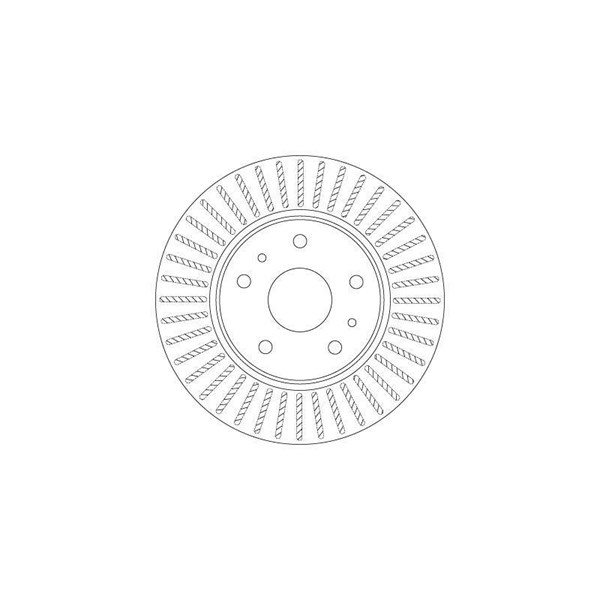 Bromsskiva Ventilerad, Framaxel Trw DF6684 TRW