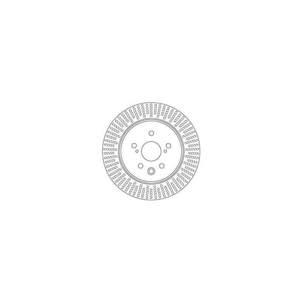 Bromsskiva Ventilerad, Bakaxel Trw DF6691 TRW