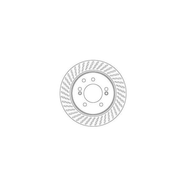 Bromsskiva Ventilerad, Bakaxel Trw DF6710 TRW