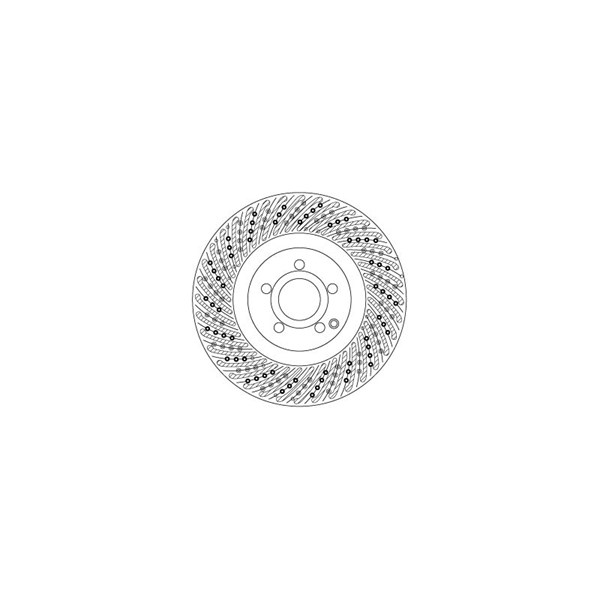 Bromsskiva Ventilerad, Framaxel Trw DF6775S TRW