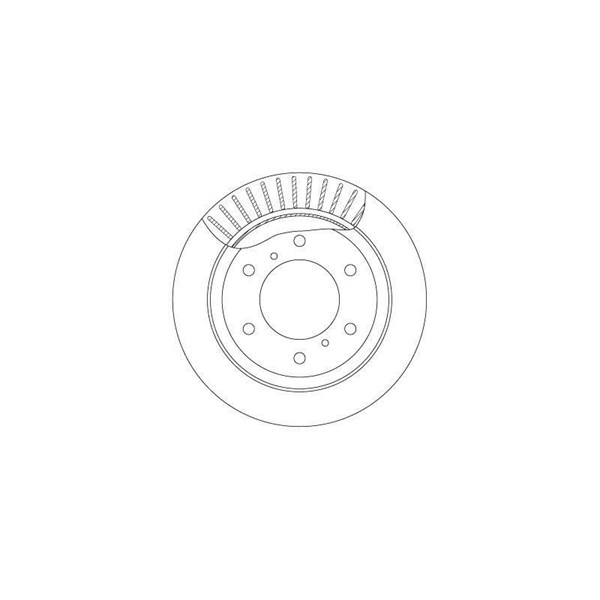 Bromsskiva Ventilerad, Bakaxel Trw DF7061S TRW