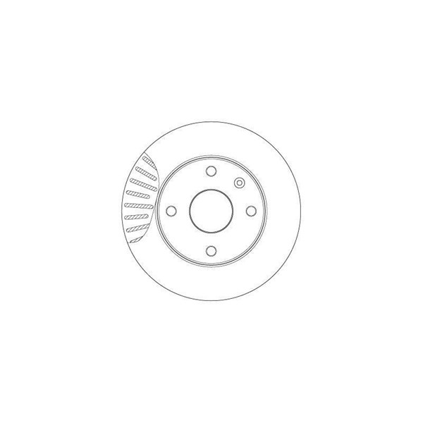 Bromsskiva Ventilerad, Framaxel Trw DF7218 TRW