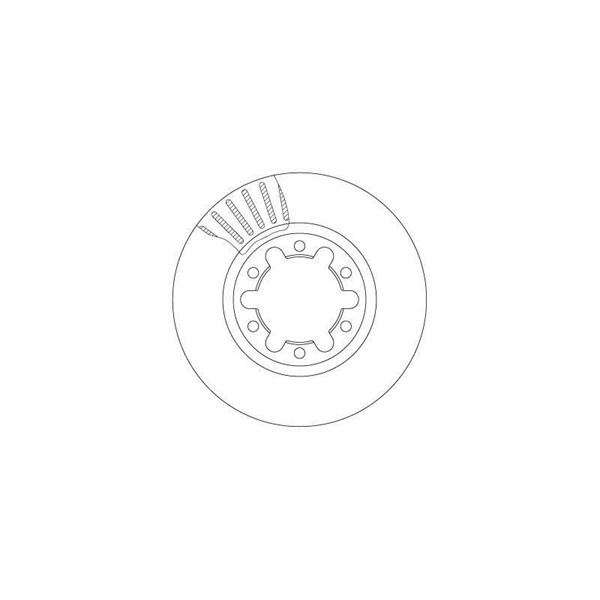 Bromsskiva Ventilerad, Framaxel Trw DF7237 TRW