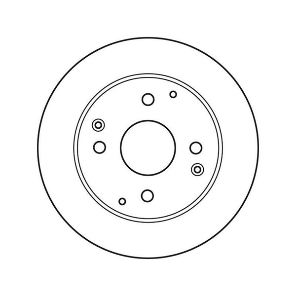 Bromsskiva Solid, Bakaxel Trw DF7249 TRW