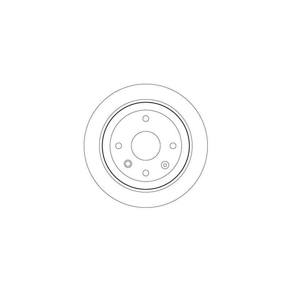 Bromsskiva Solid, Bakaxel Trw DF7381 TRW