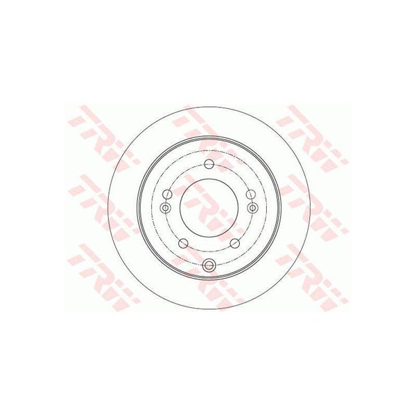 Bromsskiva Solid, Bakaxel Trw DF7819 TRW Bromsskiva Solid, Bakaxel Trw DF7819 TRW