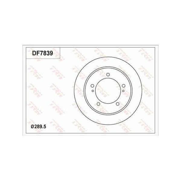 Bromsskiva Solid, Framaxel, Bakaxel Trw DF7839 TRW