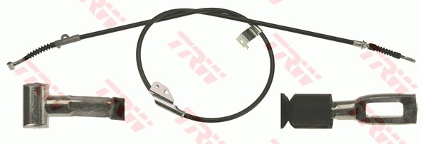 Vajer, parkeringsbroms, Bak, Vänster Trw GCH122 TRW