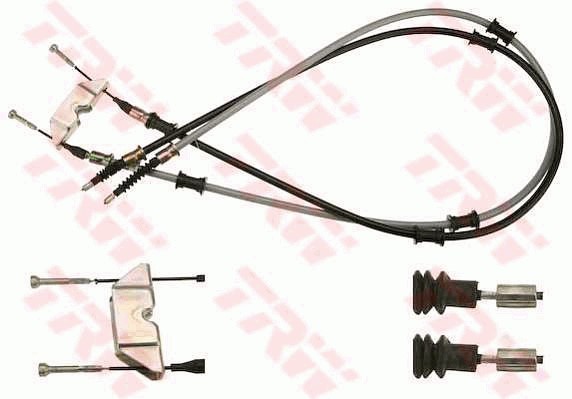 Vajer, parkeringsbroms, Fram, Bak, Mitt Trw GCH2105 TRW