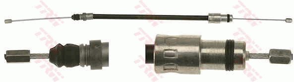 Vajer, parkeringsbroms, Fram, Mitt Trw GCH2418 TRW