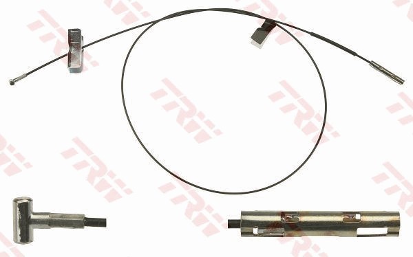 Vajer, parkeringsbroms, Fram, Mitt Trw GCH254 TRW