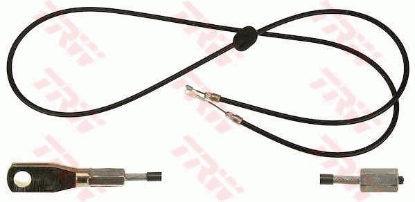 Vajer, parkeringsbroms, Fram, Mitt Trw GCH2593 TRW