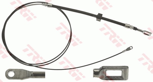 Vajer, parkeringsbroms, Fram, Mitt Trw GCH3004 TRW