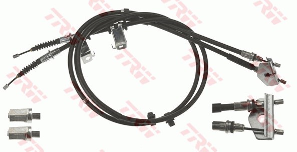 Vajer, parkeringsbroms, Bak, Mitt Trw GCH406 TRW