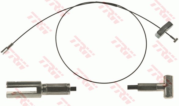 Vajer, parkeringsbroms, Fram, Mitt Trw GCH533 TRW
