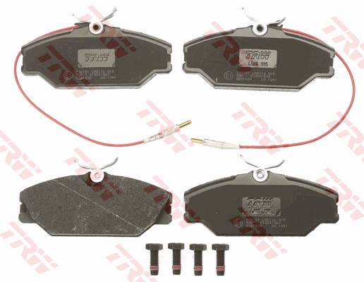 Bromsbeläggsats, Framaxel Trw Cotec GDB1030 TRW