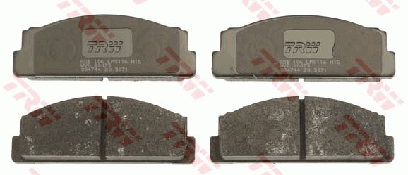 Bromsbeläggsats, Framaxel Trw Cotec GDB106 TRW