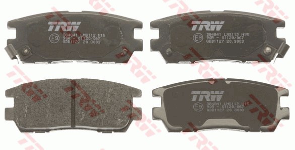 Bromsbeläggsats, Bakaxel Trw Cotec GDB1127 TRW