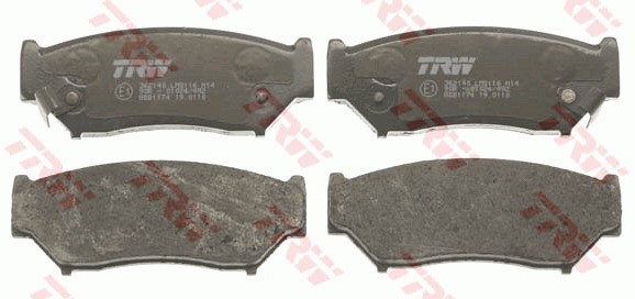 Bromsbeläggsats, Framaxel Trw Cotec GDB1174 TRW