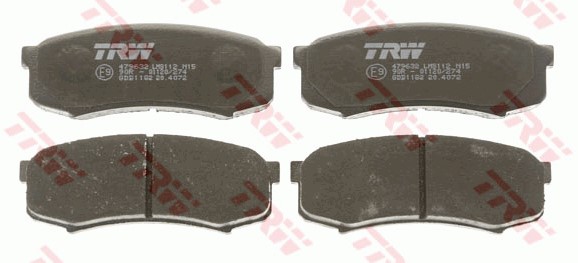Bromsbeläggsats, Bakaxel Trw Cotec GDB1182 TRW