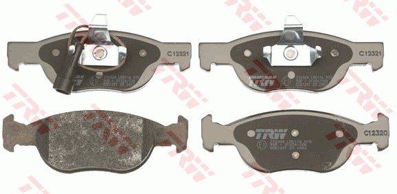 Bromsbeläggsats, Framaxel Trw Cotec GDB1291 TRW